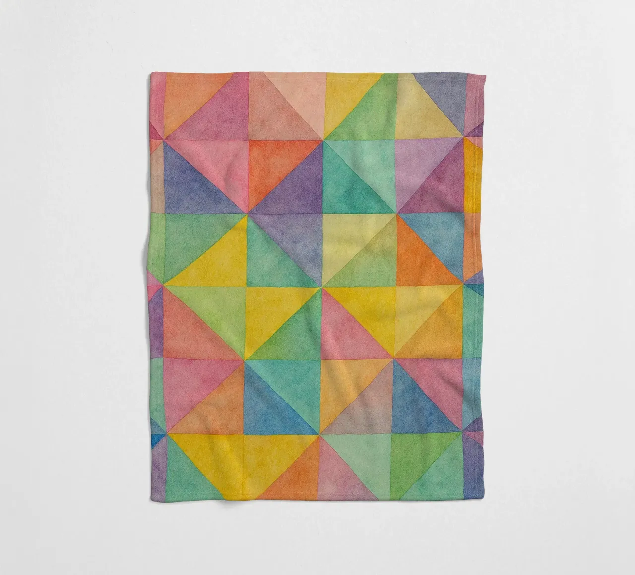 abstrakte geometrische Dreieckslinie Fleecedecke von arkhanz