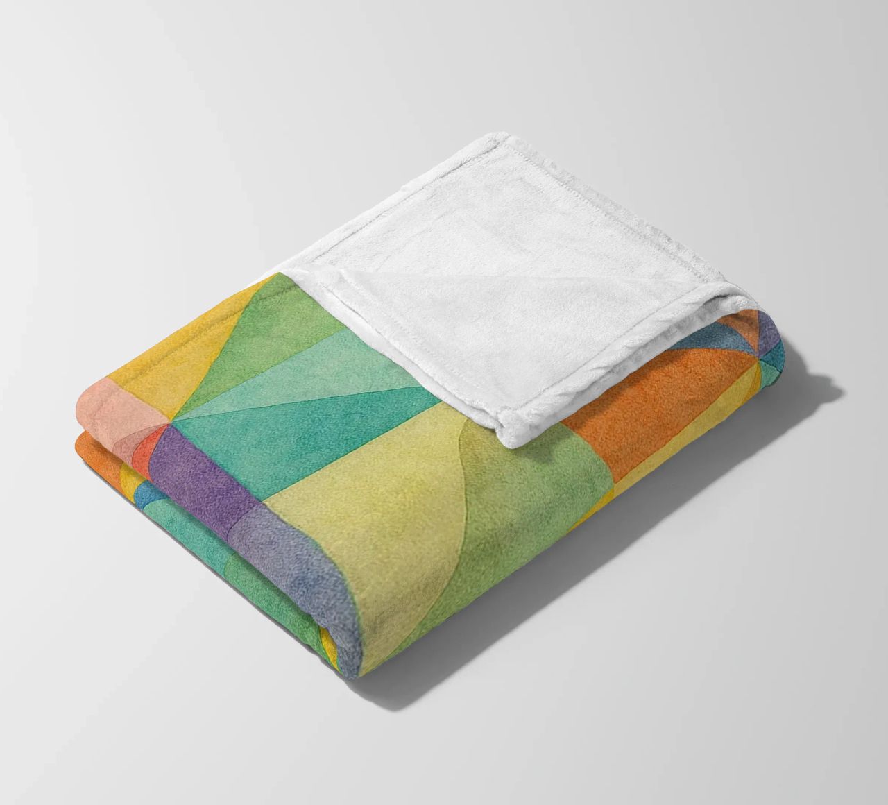 abstract geometric triangle line fleece blanket by arkhanz