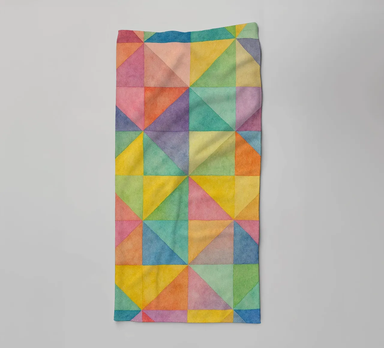 abstract geometric triangle line towel by arkhanz