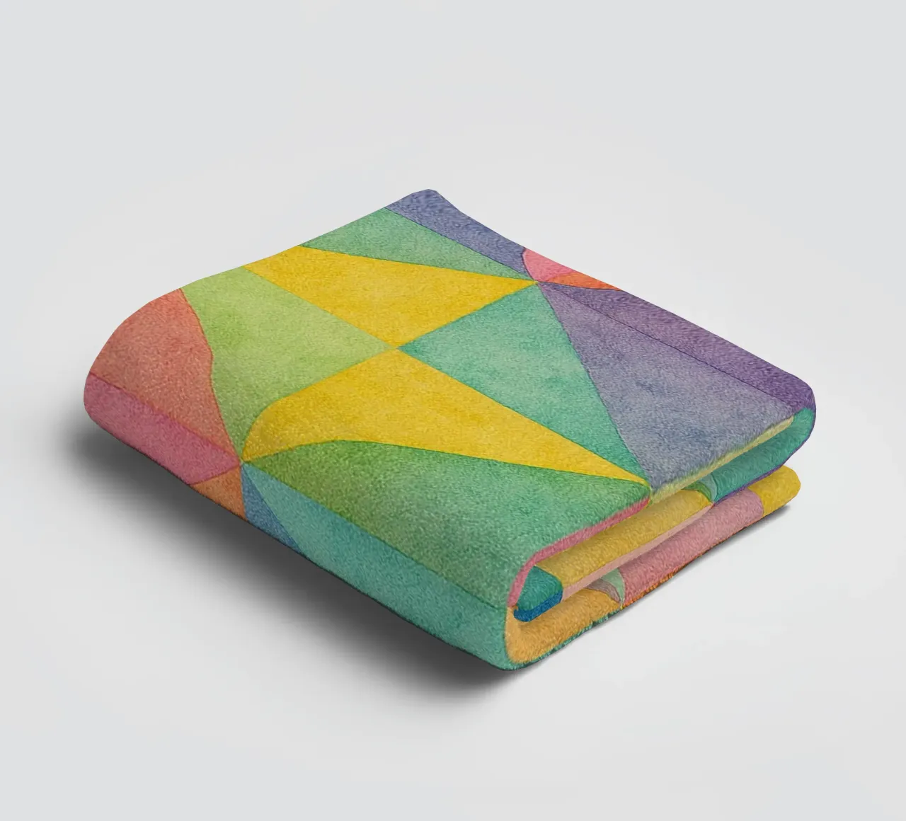abstract geometric triangle line towel by arkhanz