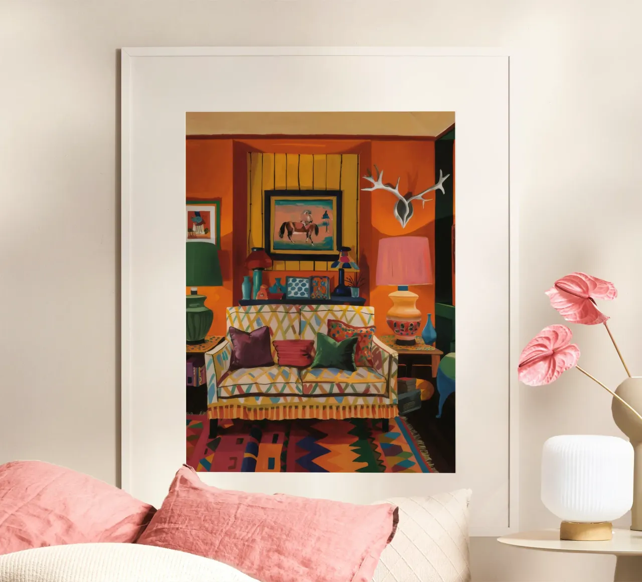 Divano in velluto Vista poster da Tiga Bersama