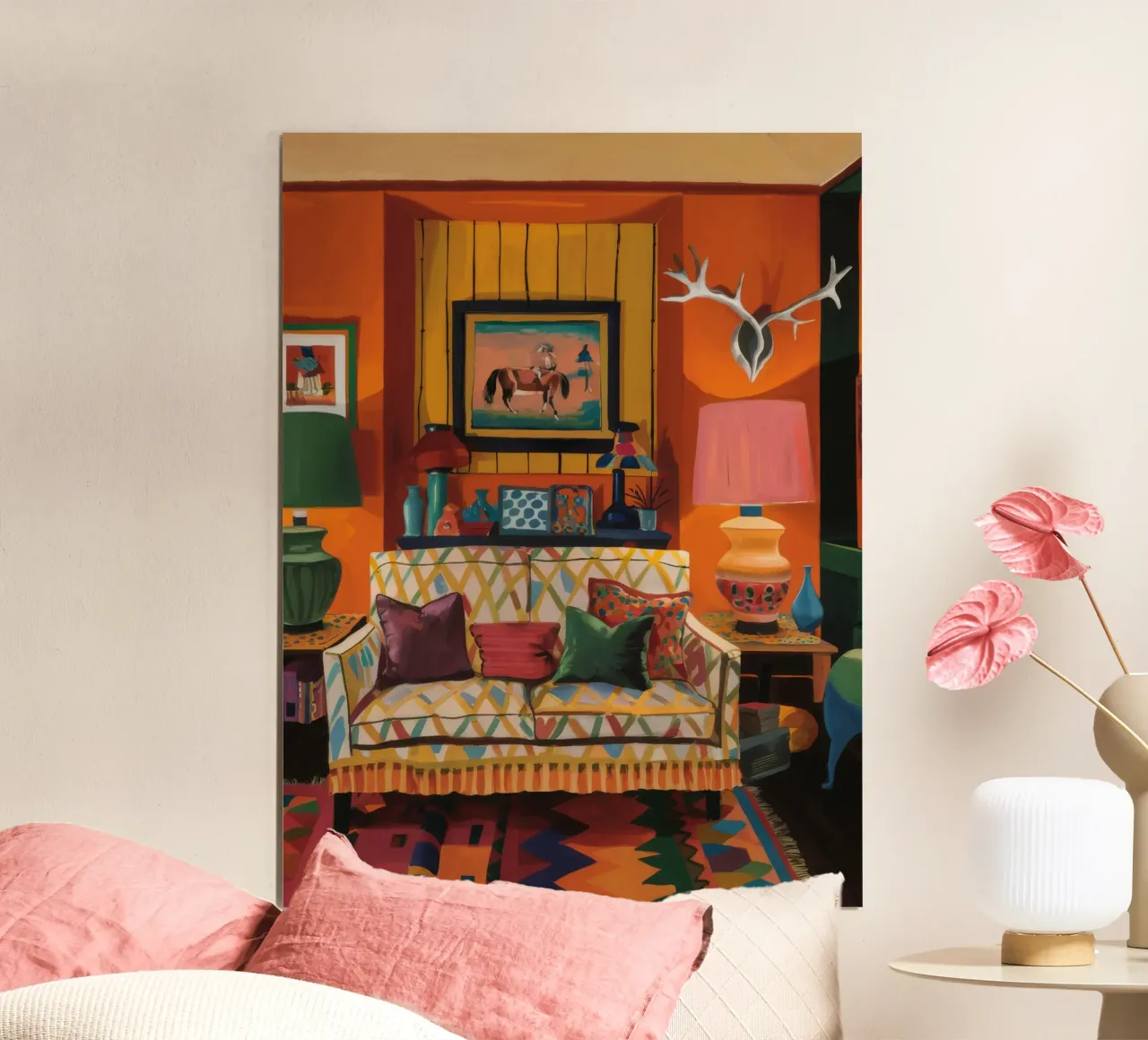 Divano in velluto Vista poster da Tiga Bersama