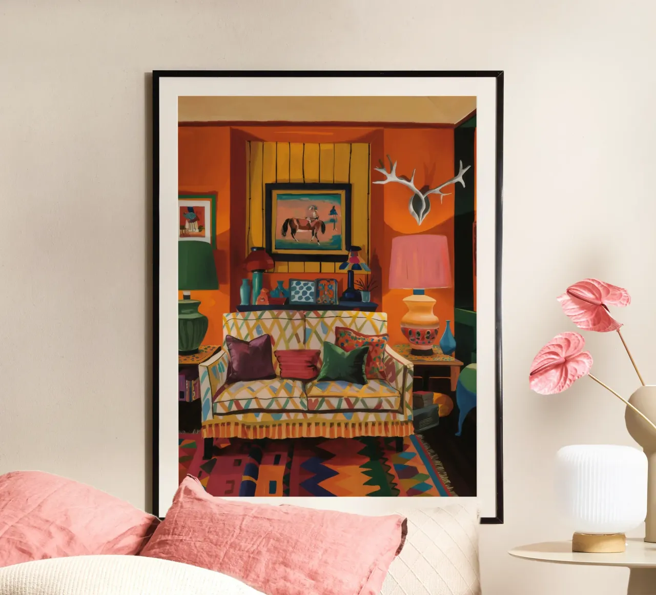 Divano in velluto Vista poster da Tiga Bersama