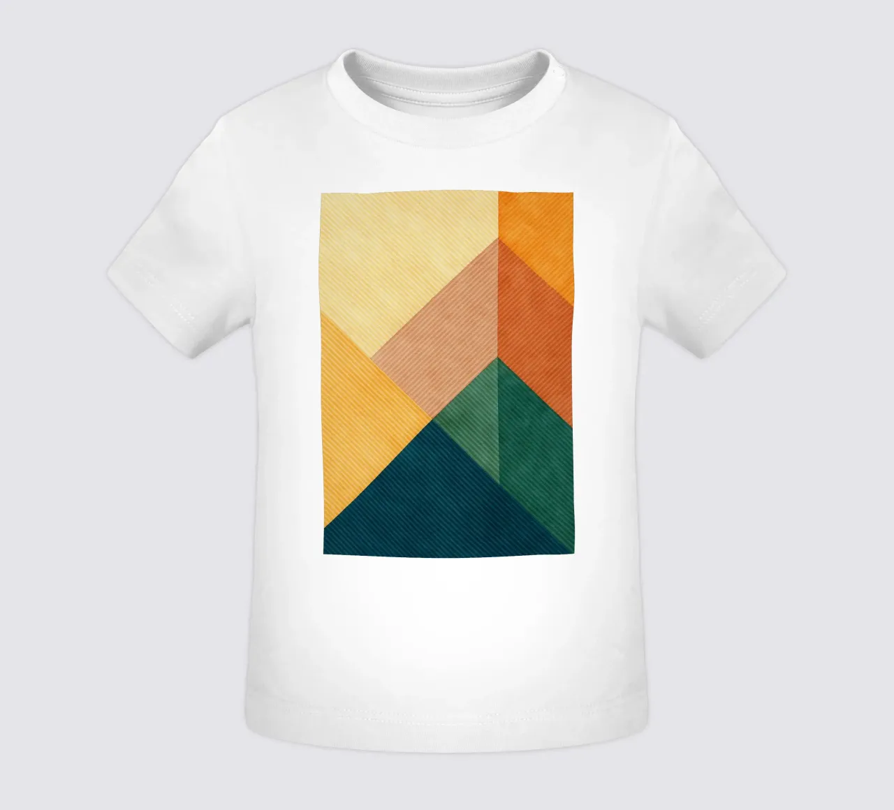 ligne géométrique abstraite triangle montagne t-shirt pour bébé de arkhanz