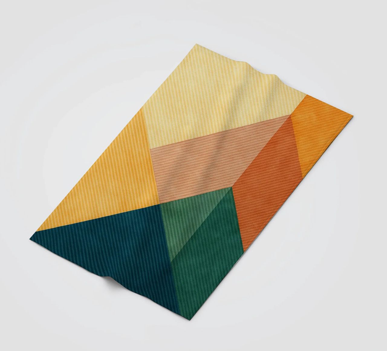 abstract geometric triangle mountain line fleece blanket by arkhanz
