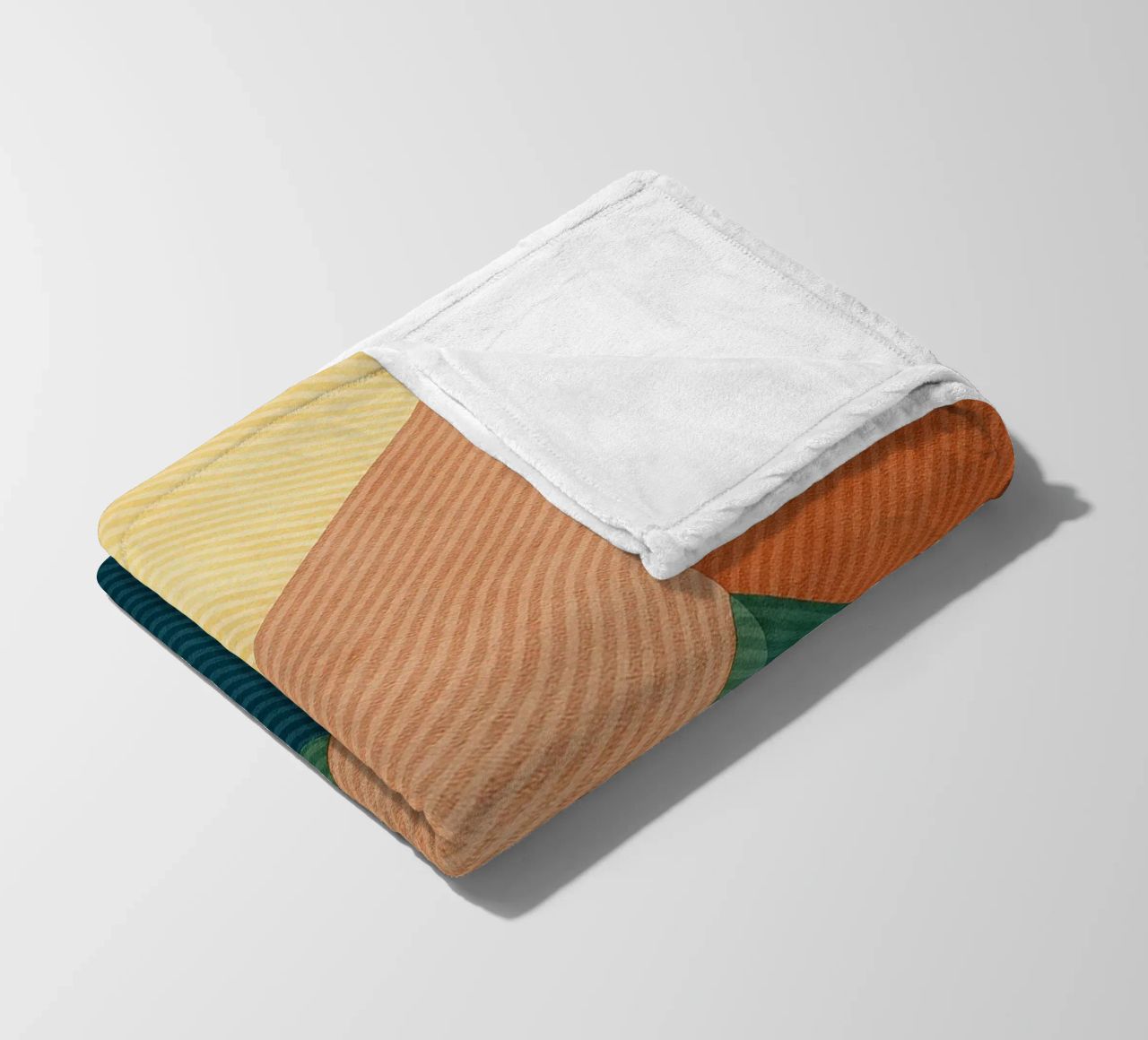 abstract geometric triangle mountain line fleece blanket by arkhanz