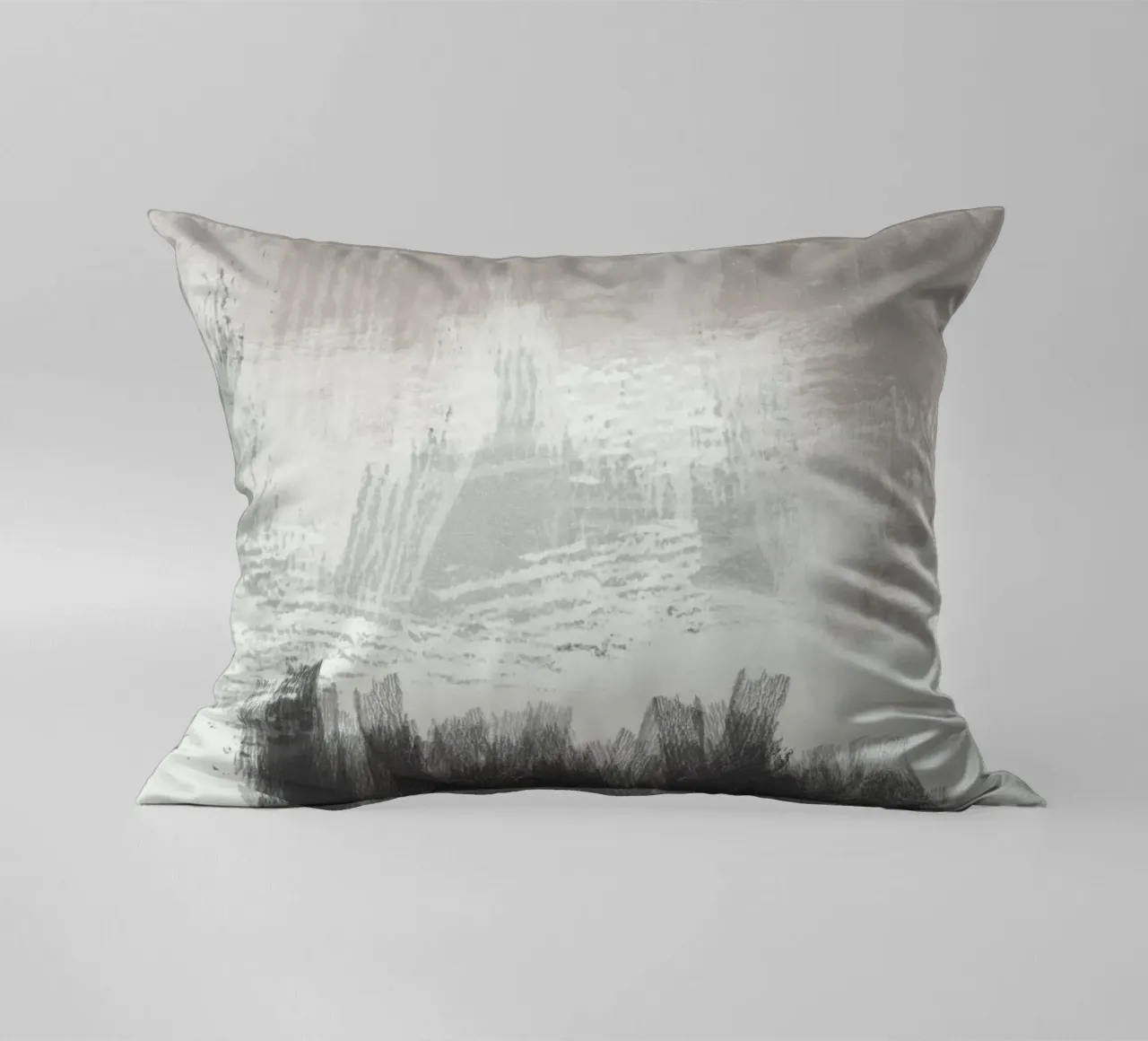 Abstract artwork with brush strokes cuscino da Imaginative