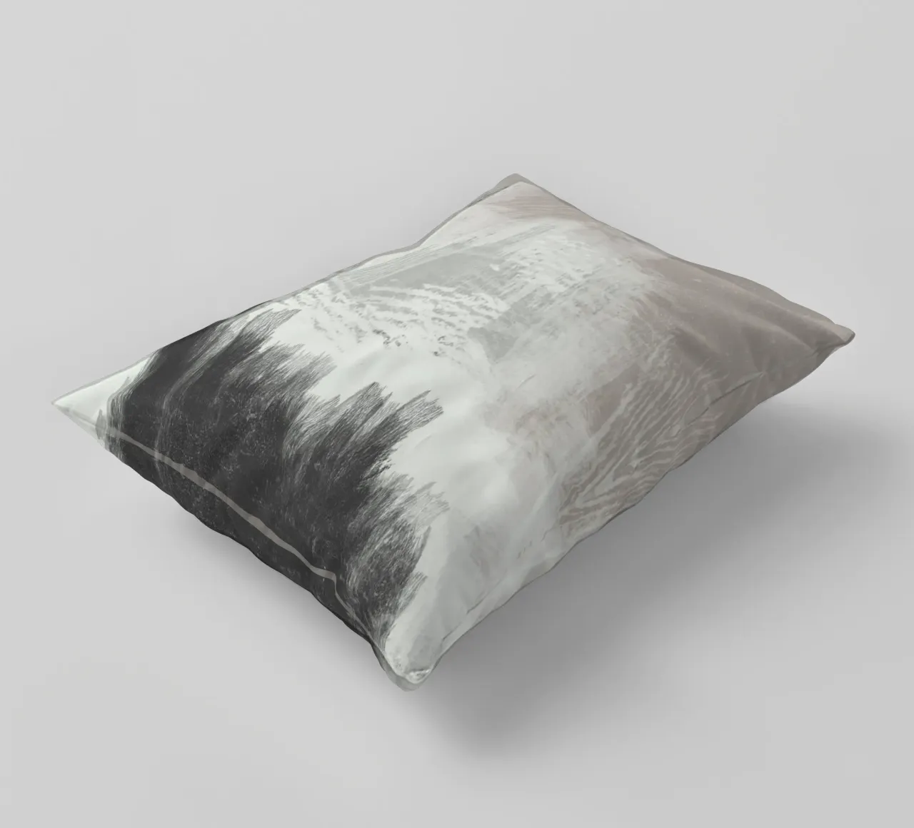 Abstract artwork with brush strokes cuscino da Imaginative