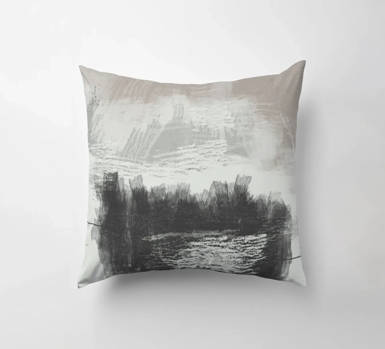 Abstract artwork with brush strokes cuscino da Imaginative