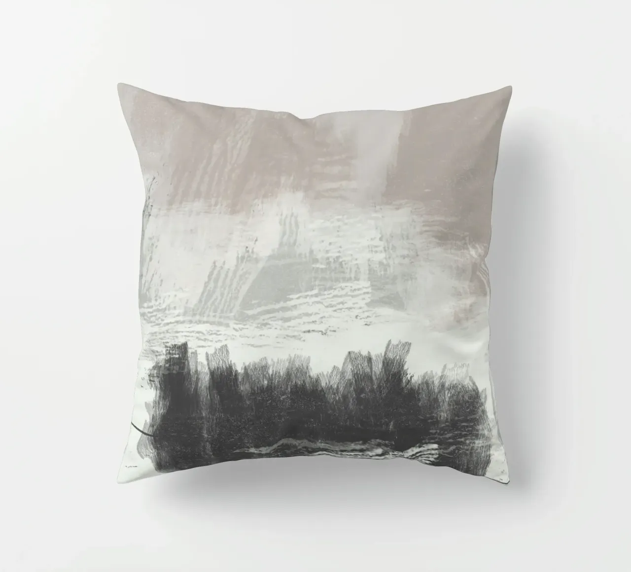 Abstract artwork with brush strokes cuscino da Imaginative