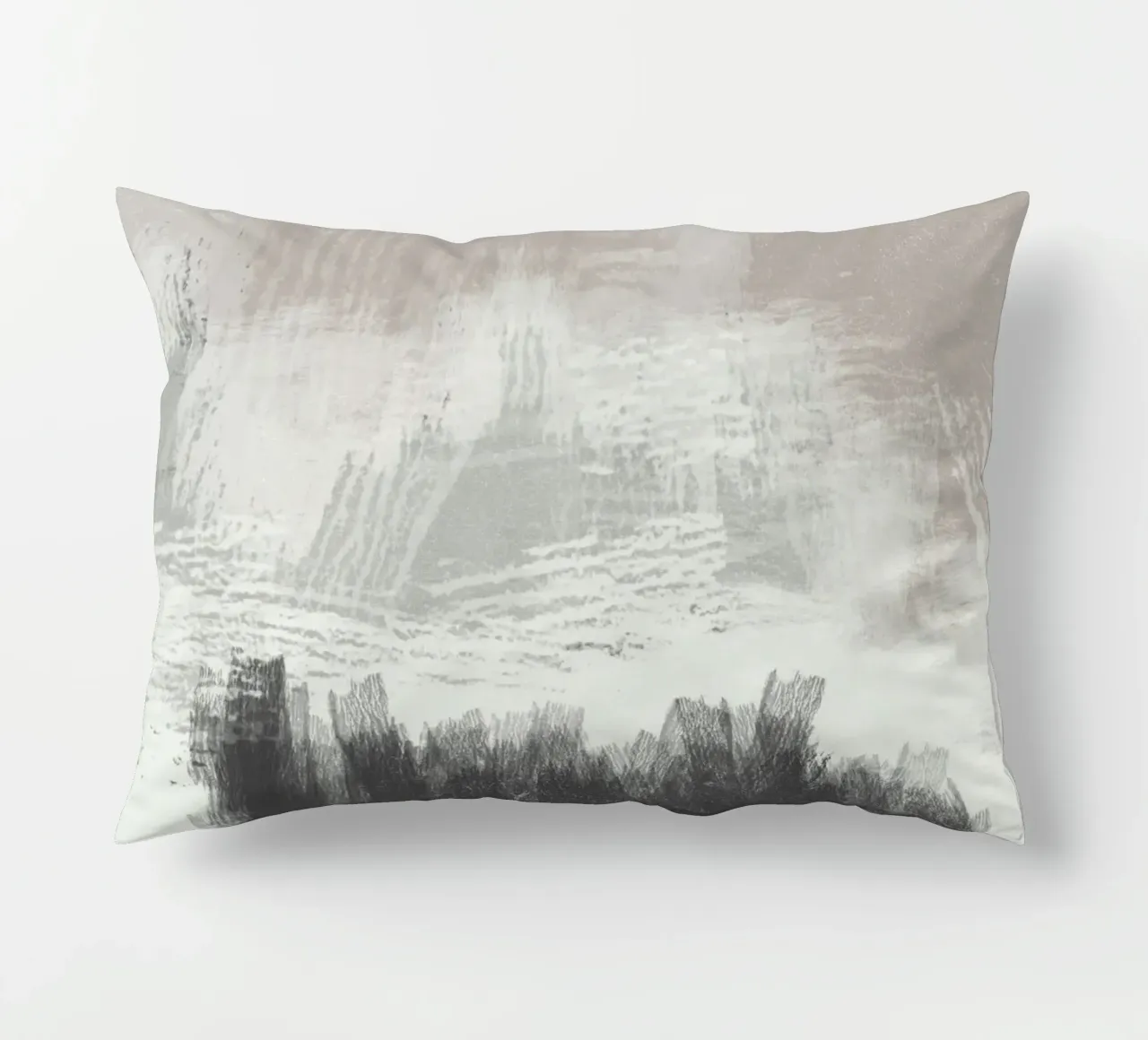 Abstract artwork with brush strokes cuscino da Imaginative