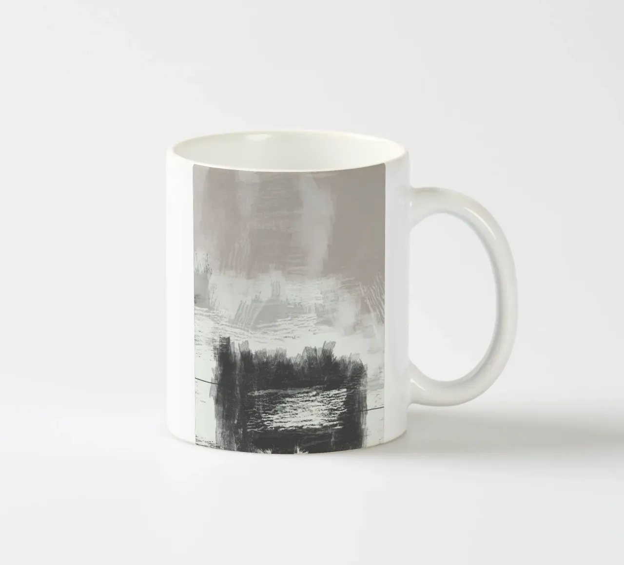 Abstract artwork with brush strokes tazza in ceramica da Imaginative