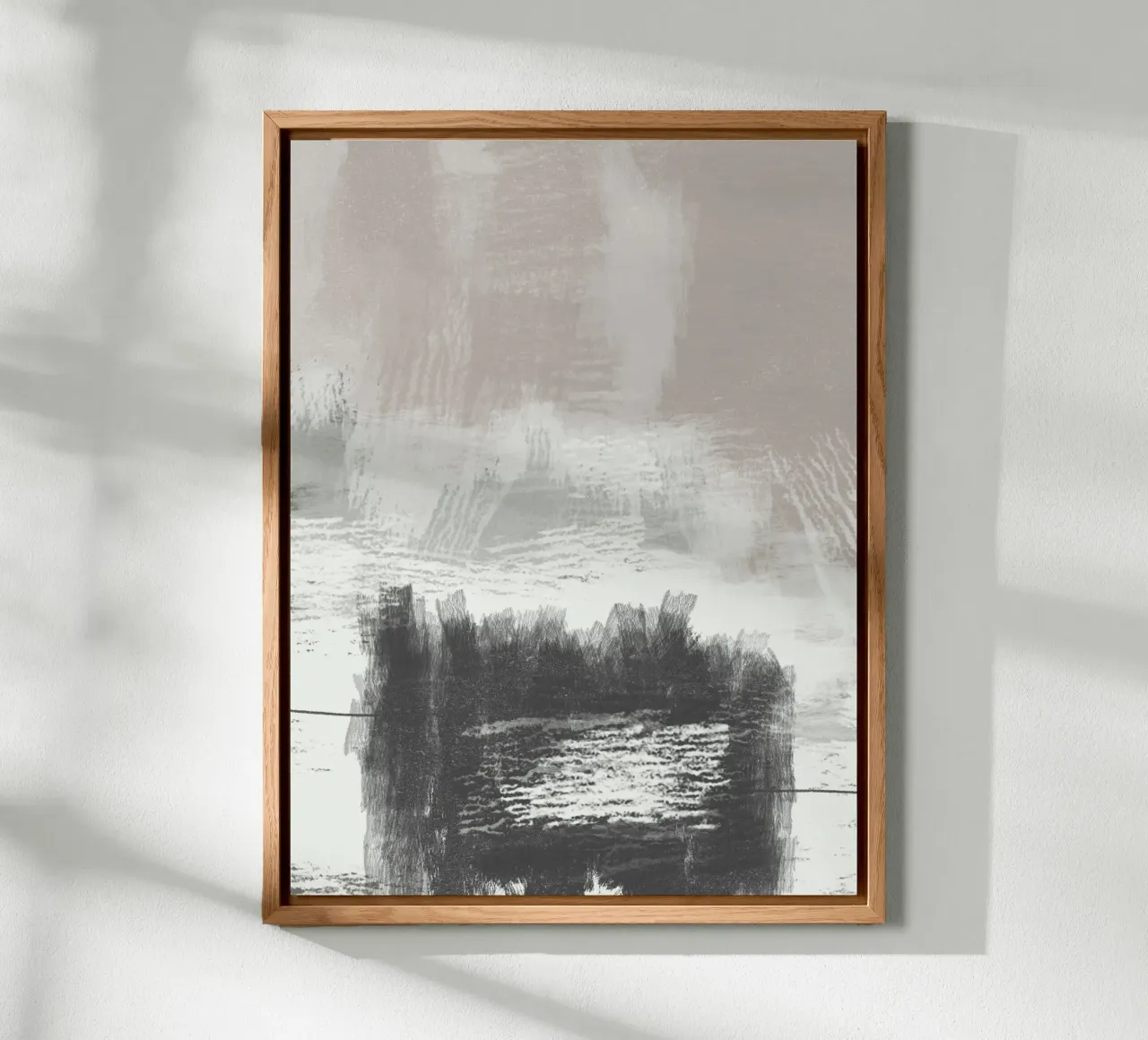 Abstract artwork with brush strokes alluminio dibond da Imaginative
