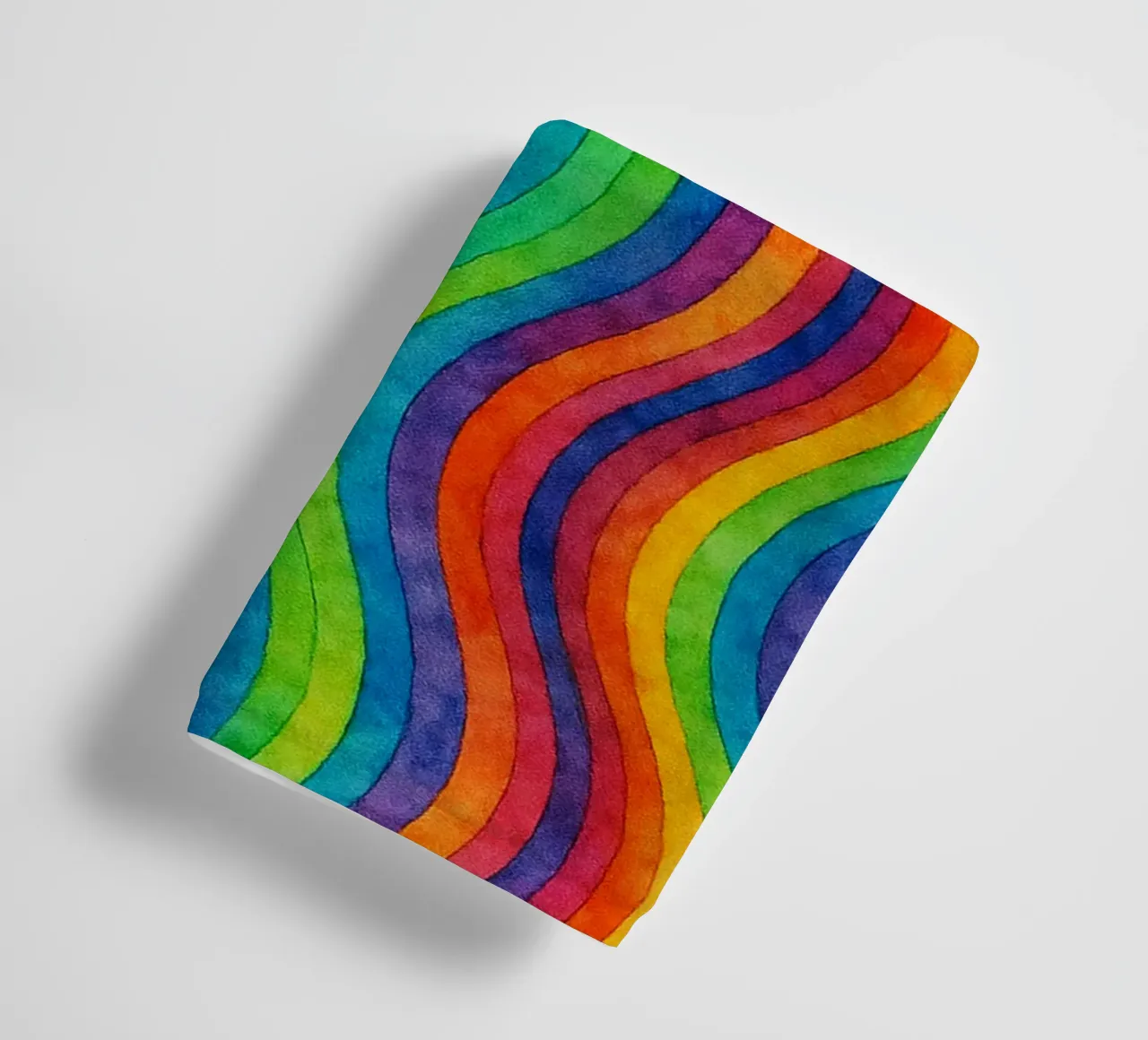 abstract geometric wave line towel by arkhanz