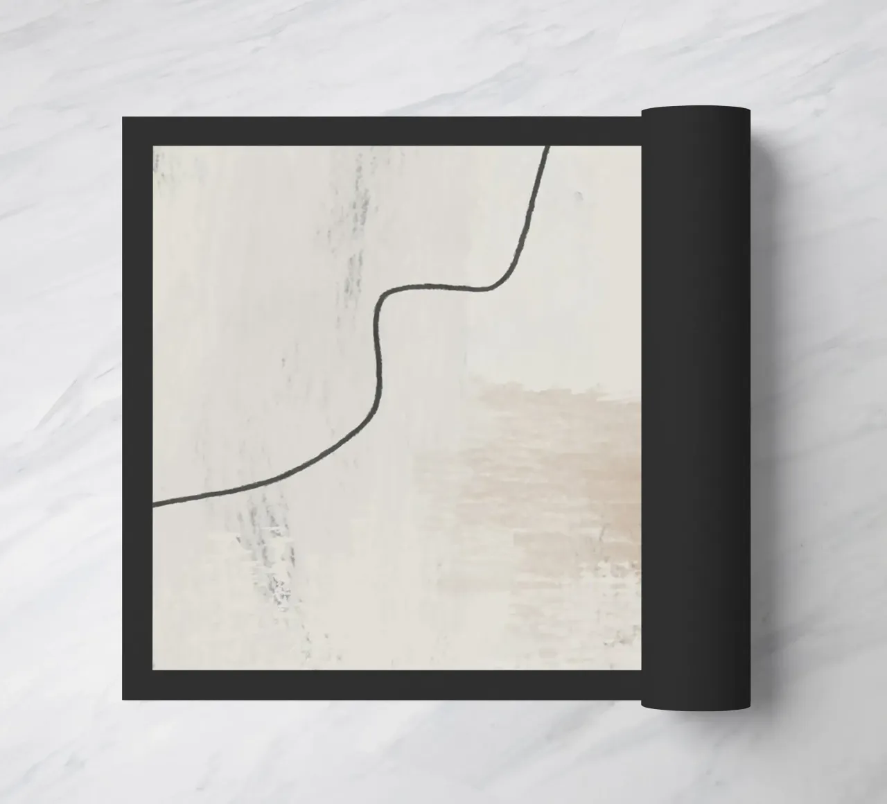 Abstract and modern artwork with brushstrokes in earth tones zerbino da Imaginative