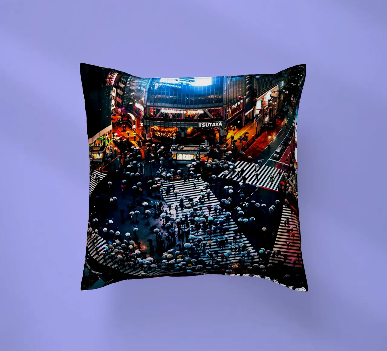 Shibuya Crossing decorative cushion by Cinema East