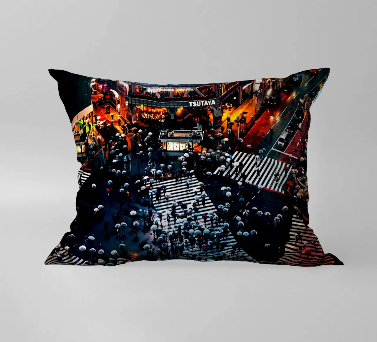 Shibuya Crossing decorative cushion by Cinema East