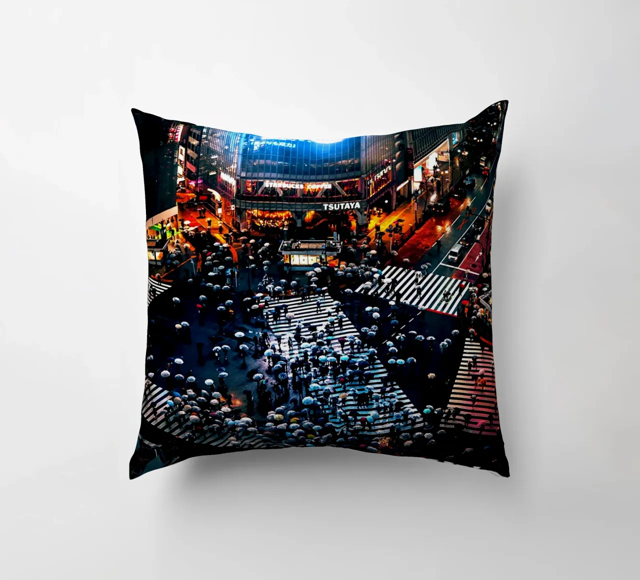 Shibuya Crossing decorative cushion by Cinema East