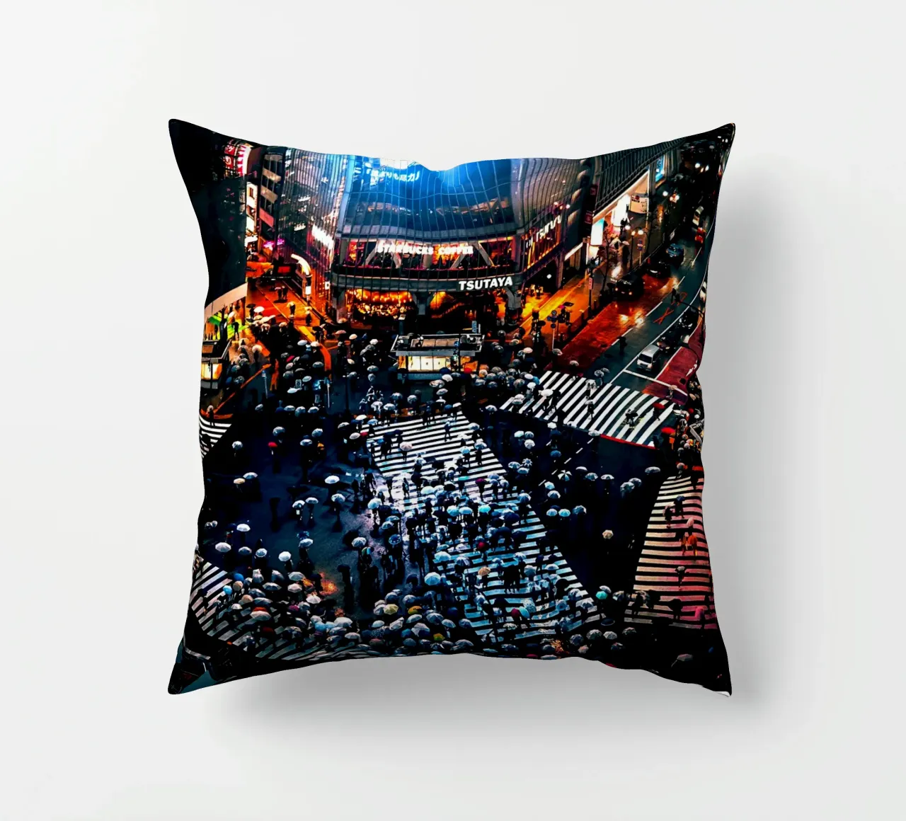 Shibuya Crossing decorative cushion by Cinema East