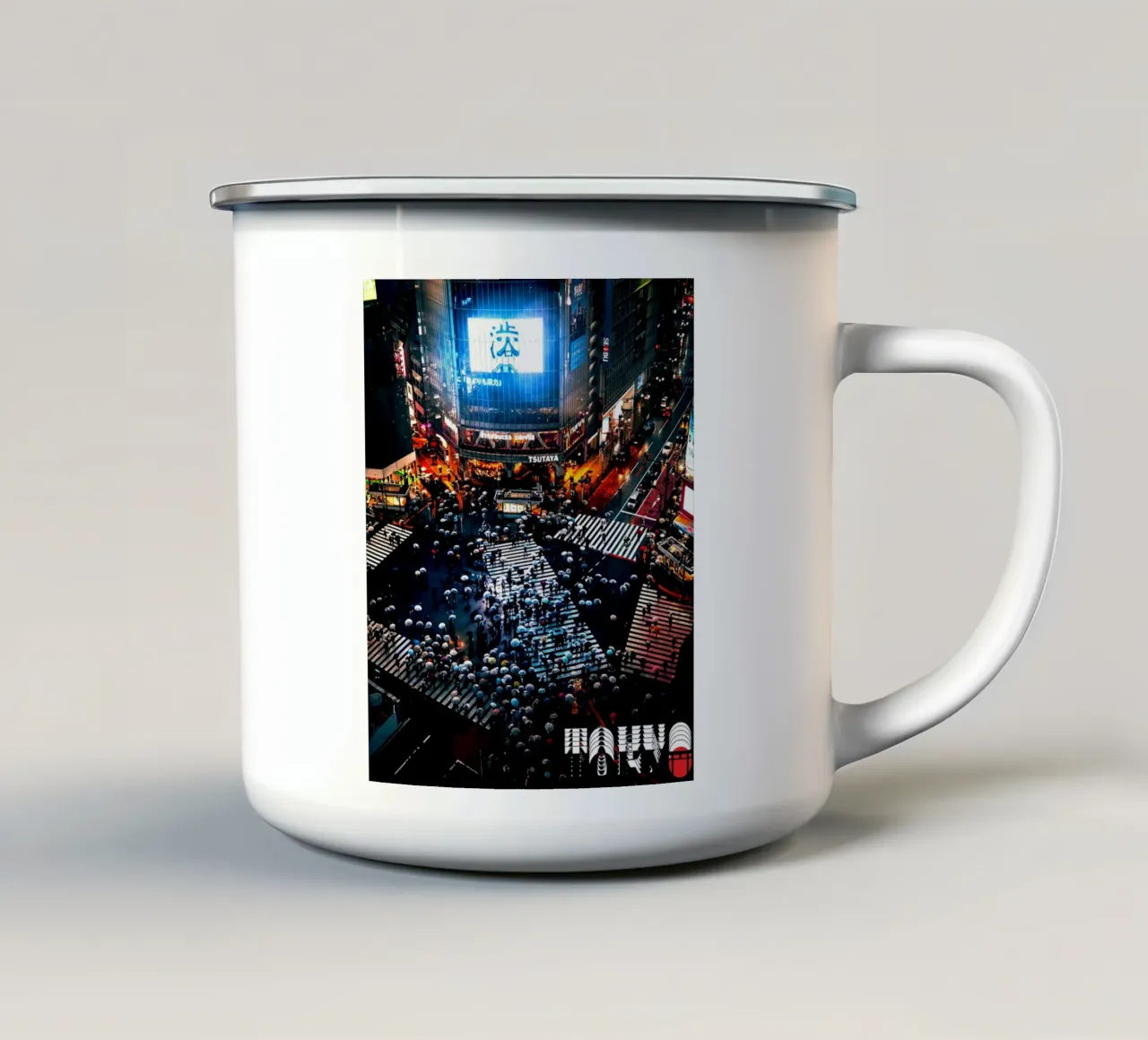 Shibuya Crossing tazza in smalto da Cinema East