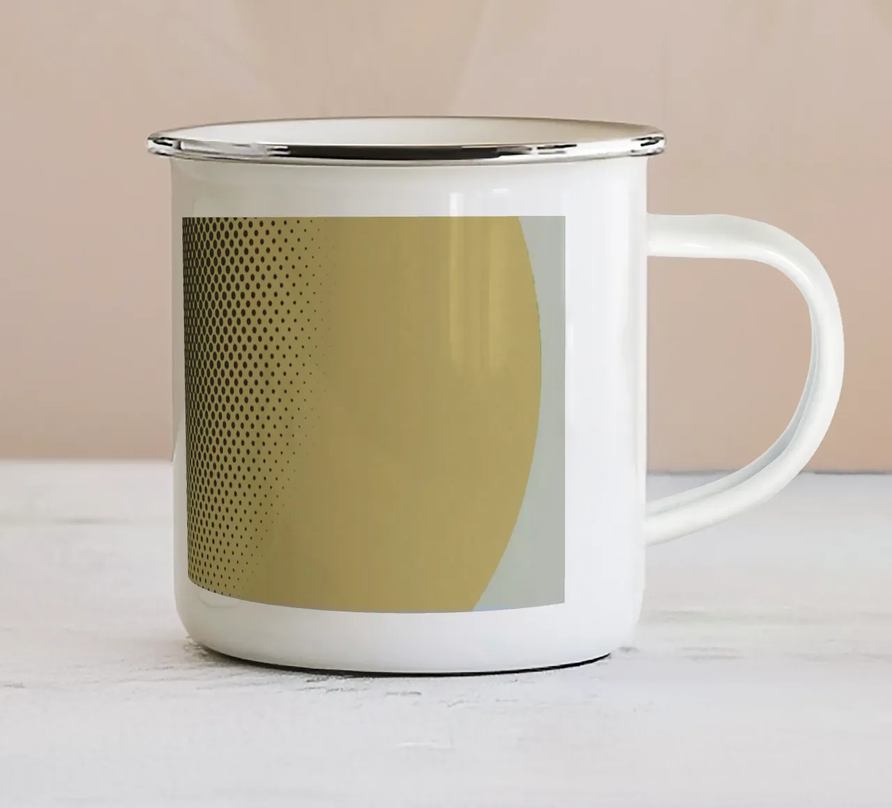 Cerchi colorati tazza in smalto da Metron