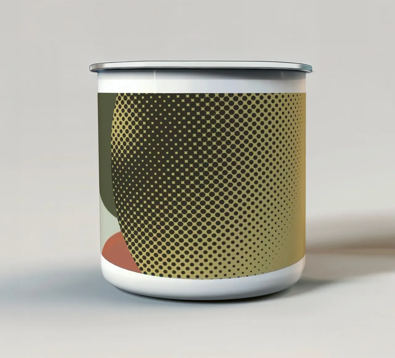 Cerchi colorati tazza in smalto da Metron