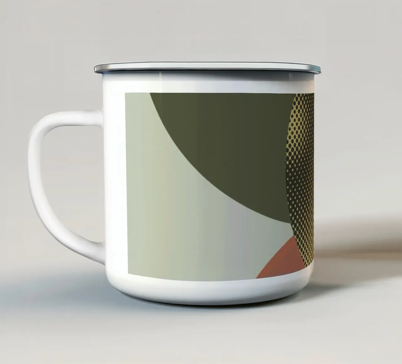 Cerchi colorati tazza in smalto da Metron