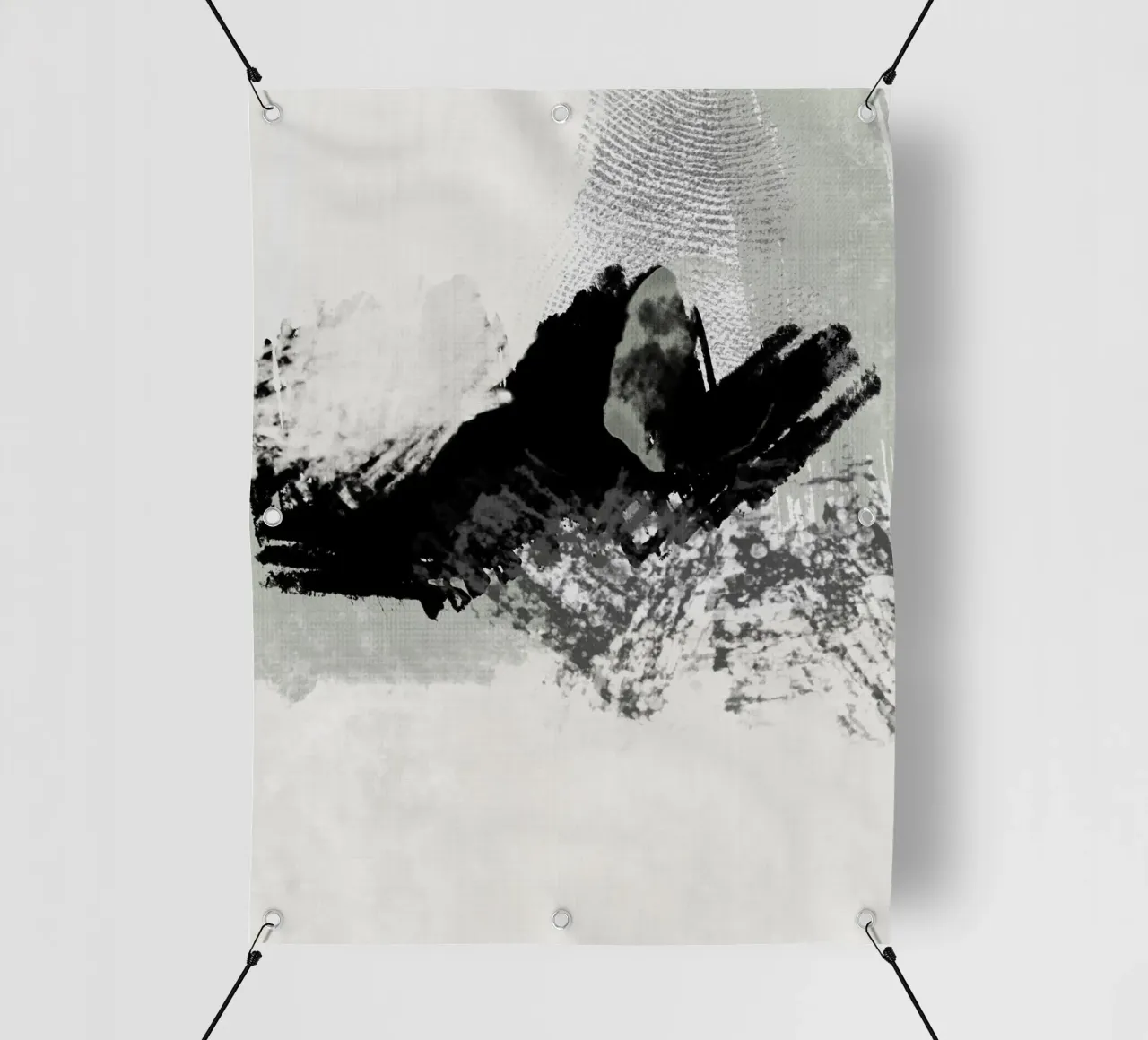 Pittura astratta con pennellate e texture telo in pvc da Imaginative
