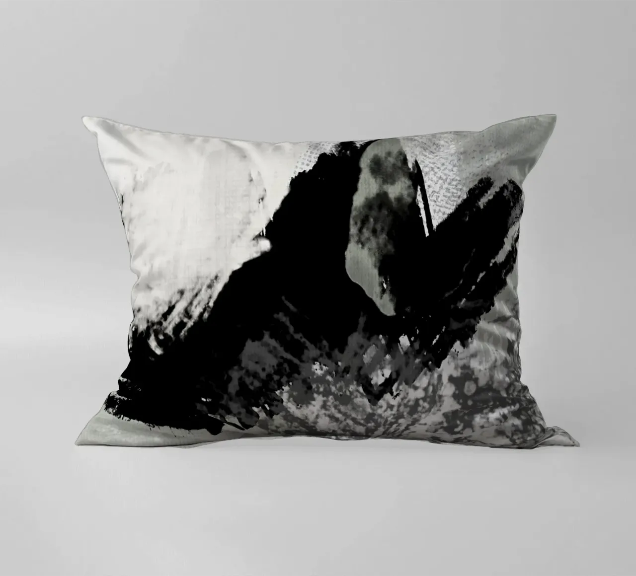 Pittura astratta con pennellate e texture cuscino da Imaginative