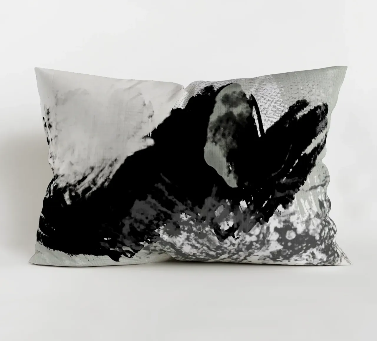 Pittura astratta con pennellate e texture cuscino da Imaginative