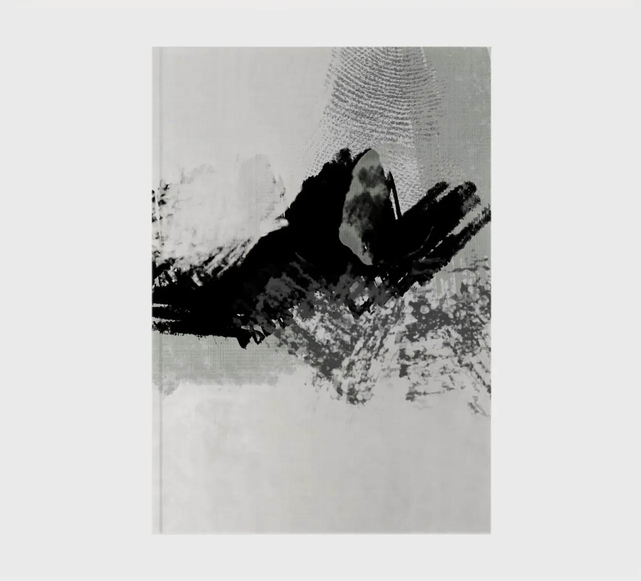 Abstract painting with brush strokes and textures notebook by Imaginative