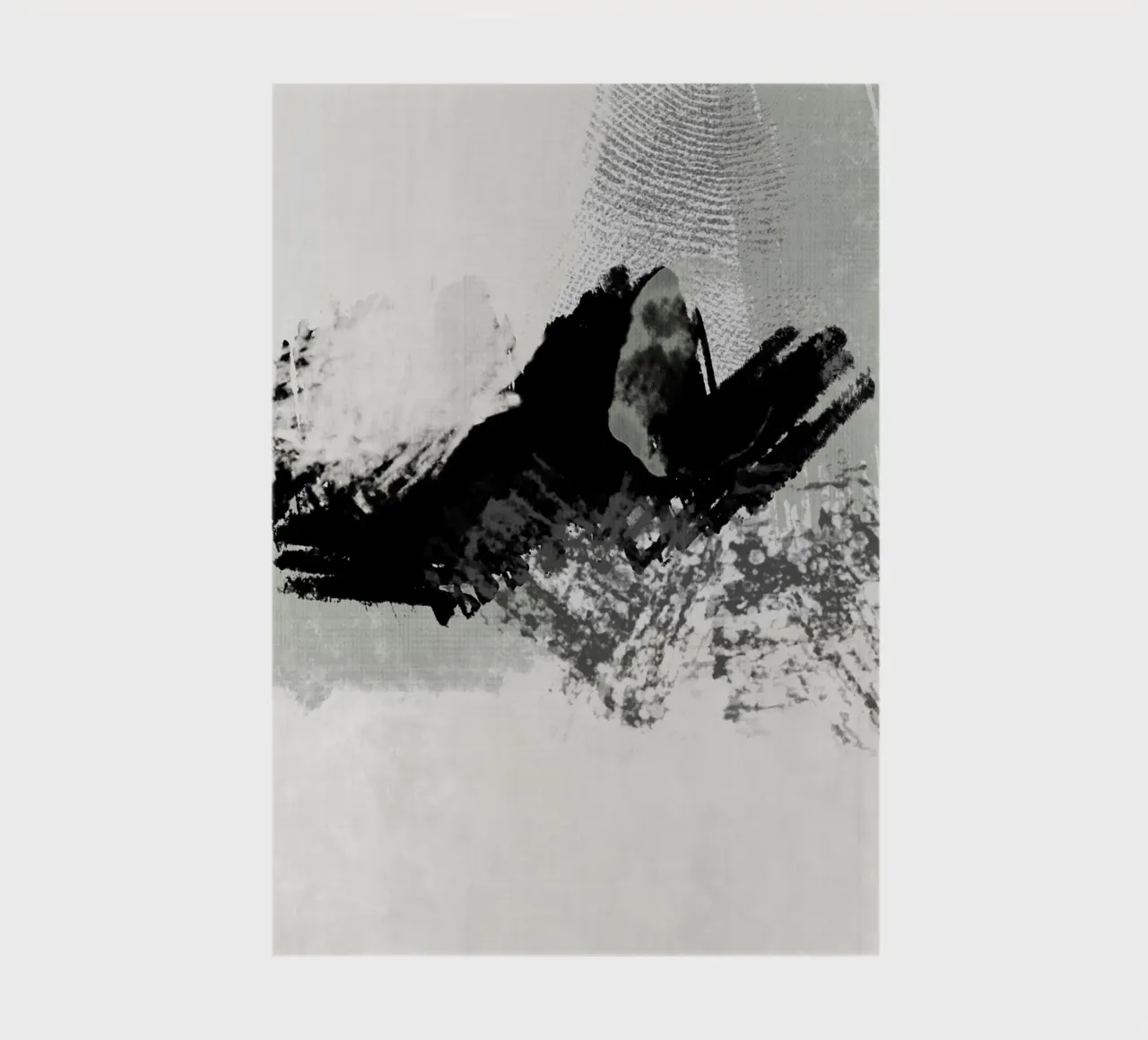 Abstract painting with brush strokes and textures notebook by Imaginative