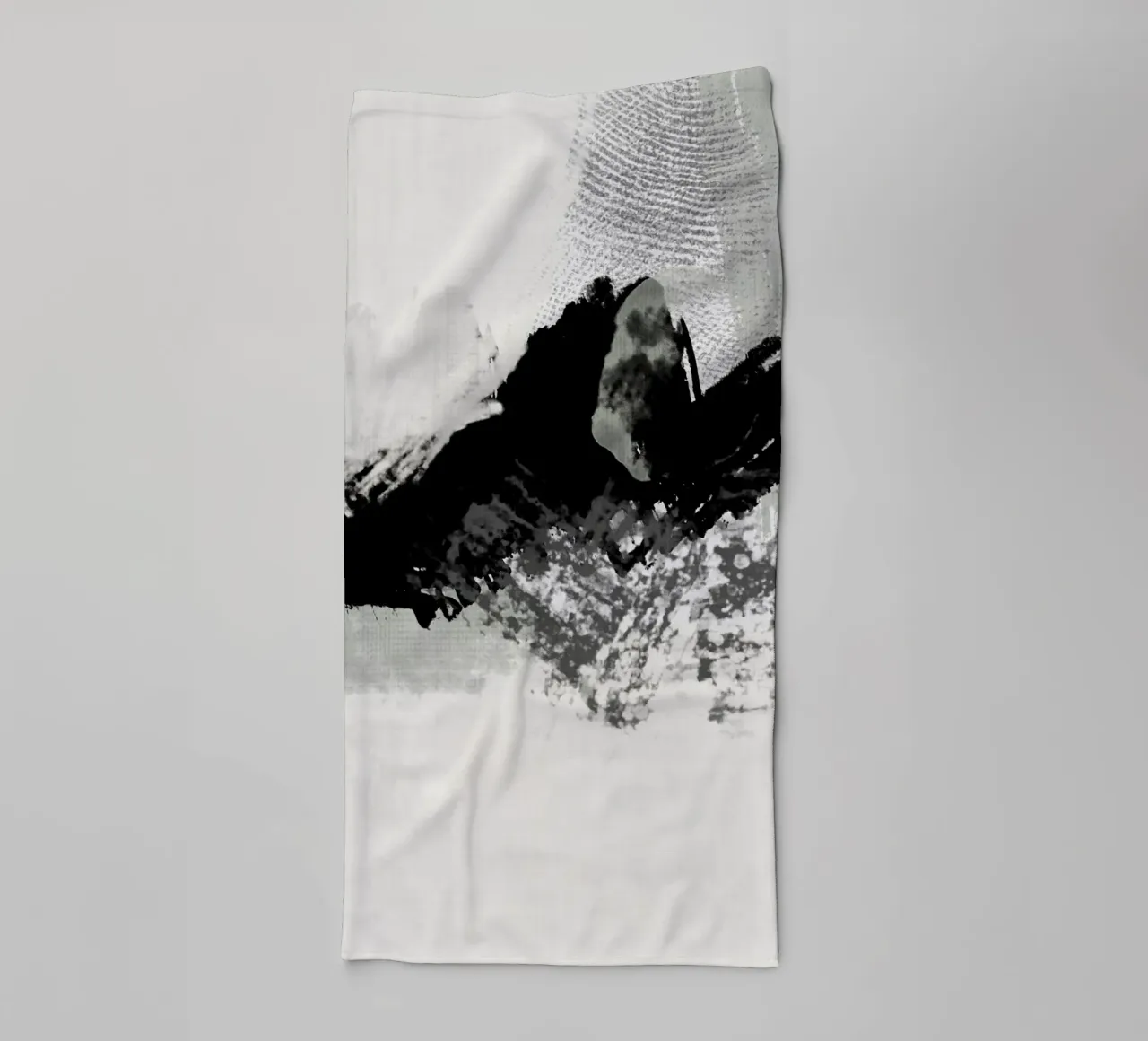 Abstract painting with brush strokes and textures towel by Imaginative