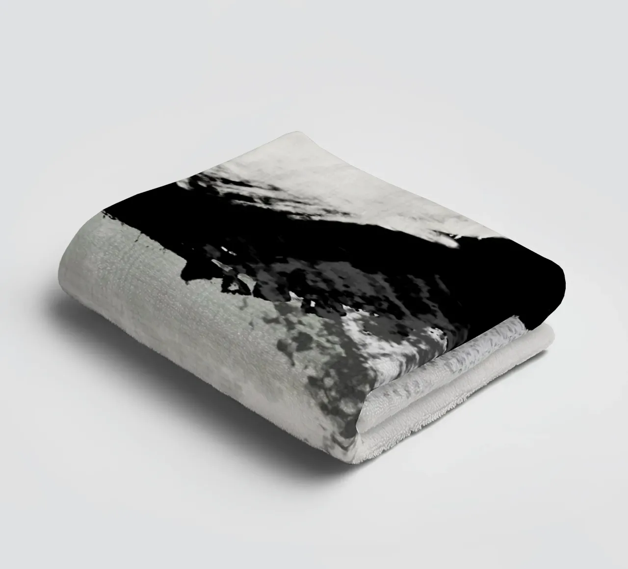 Abstract painting with brush strokes and textures towel by Imaginative