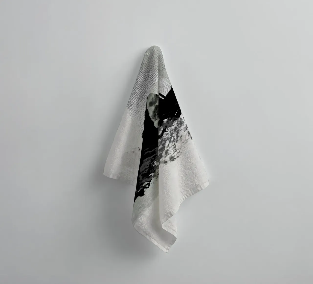 Abstract painting with brush strokes and textures towel by Imaginative