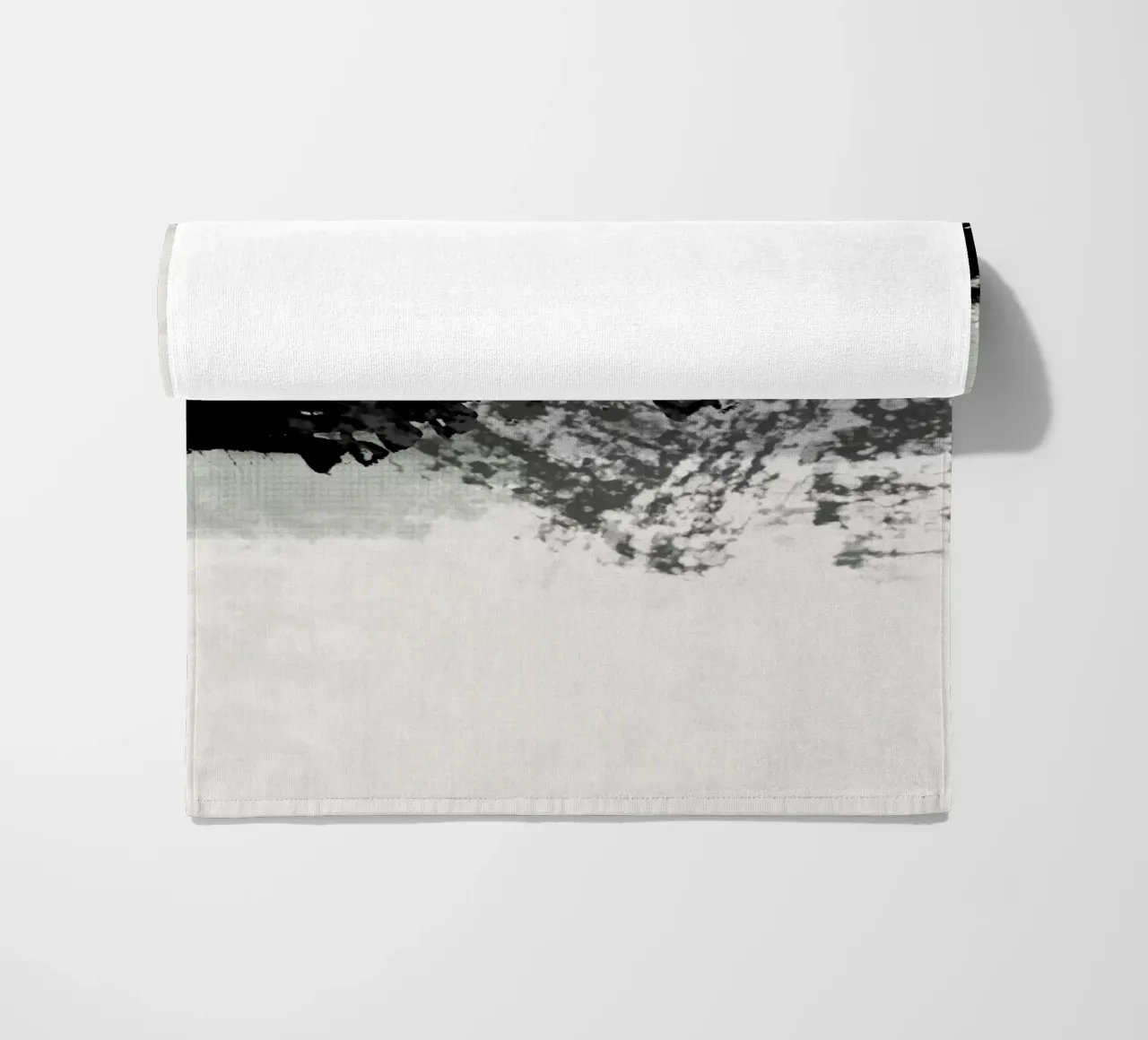 Pittura astratta con pennellate e texture telo mare da Imaginative