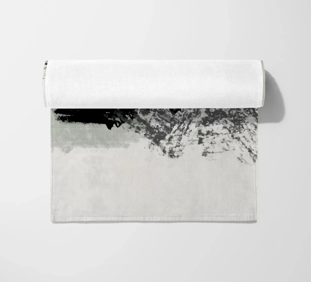 Pittura astratta con pennellate e texture telo mare da Imaginative