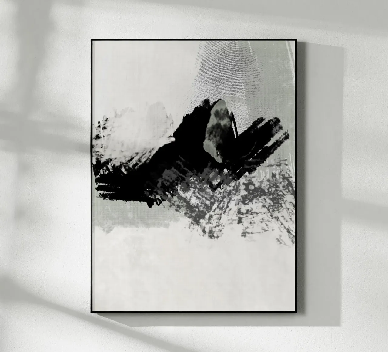 Pittura astratta con pennellate e texture plexiglass da Imaginative