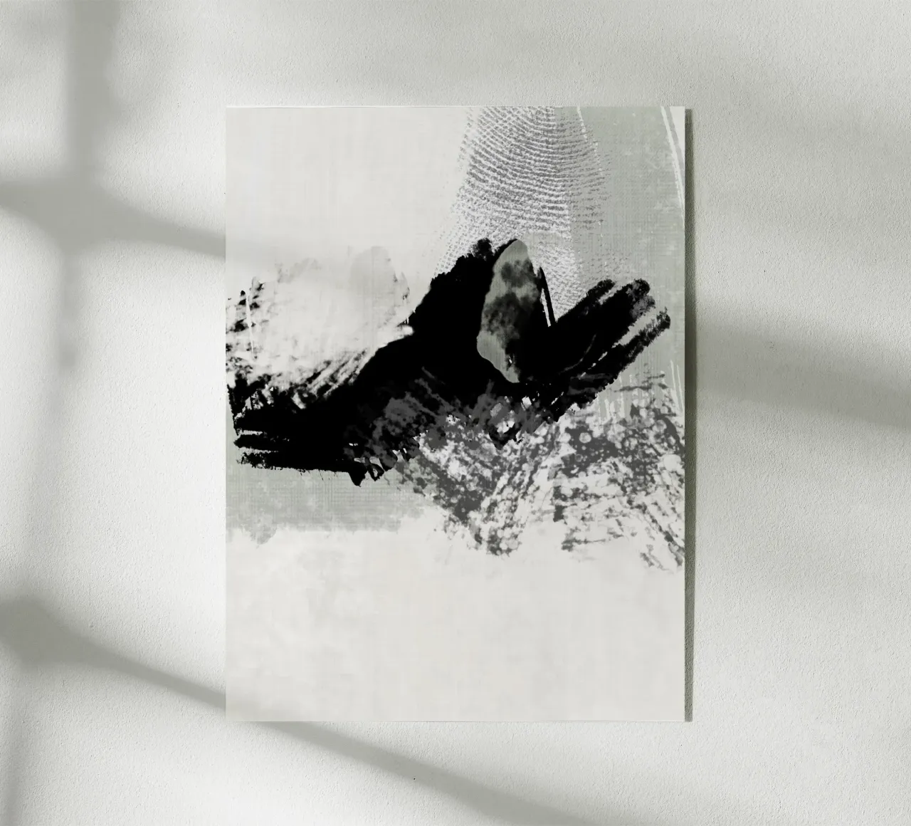 Pittura astratta con pennellate e texture plexiglass da Imaginative