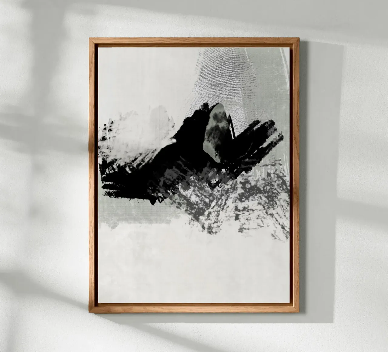 Pittura astratta con pennellate e texture alluminio dibond da Imaginative