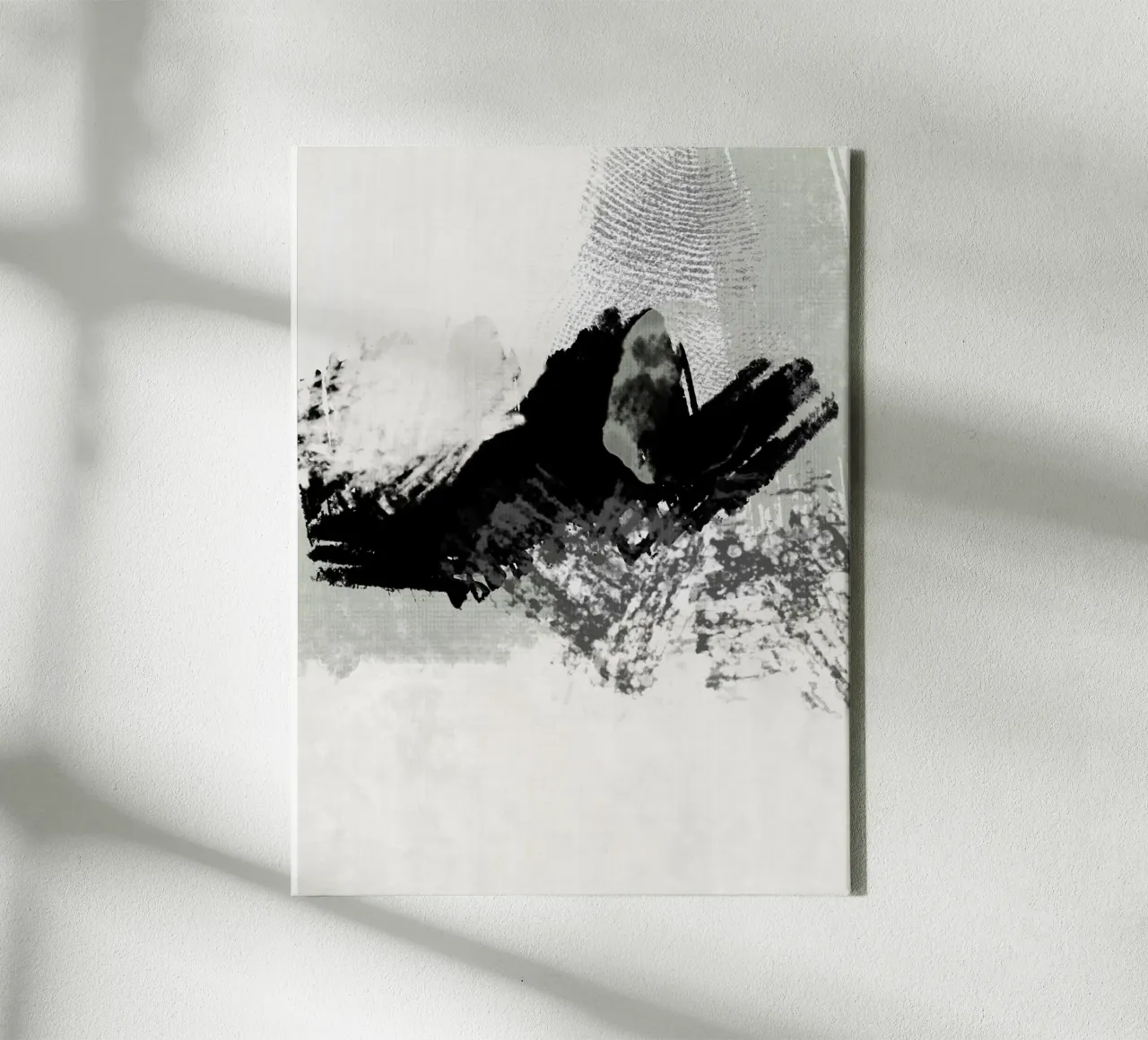 Abstract painting with brush strokes and textures canvas by Imaginative