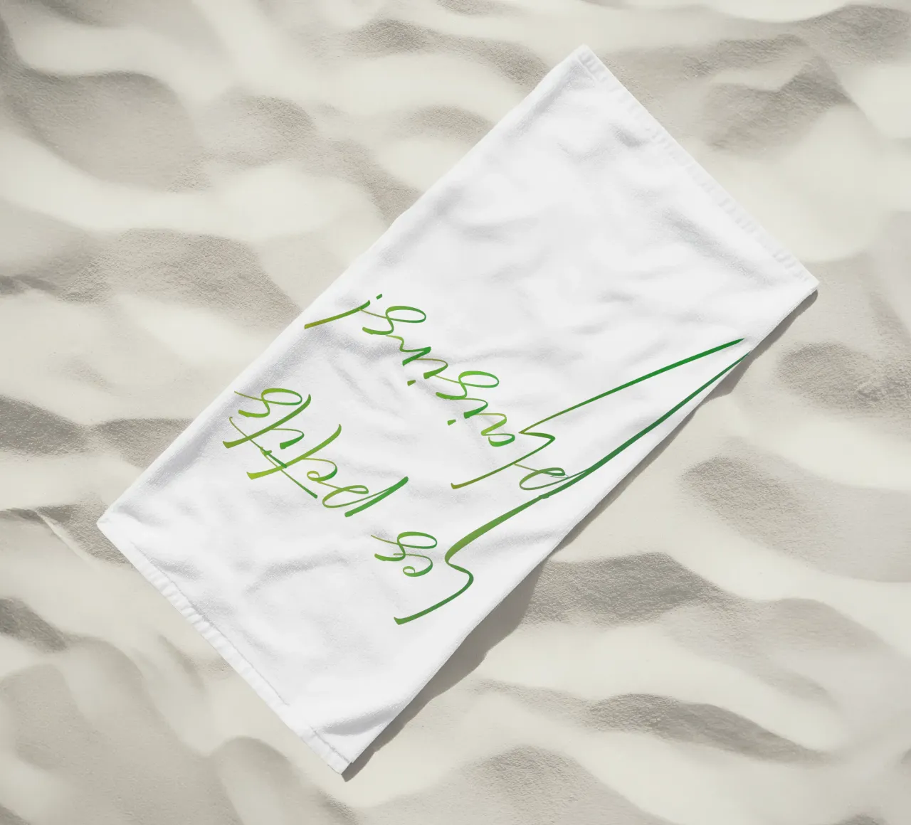 Small pleasures beach towel by Design Plaisirs