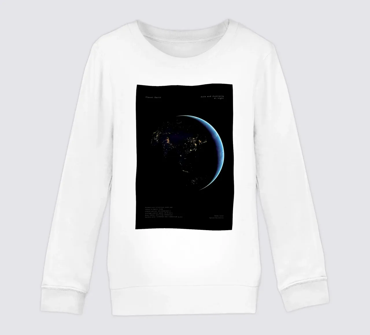 Planet Earth felpa bambino da Vintage by JUNIQE