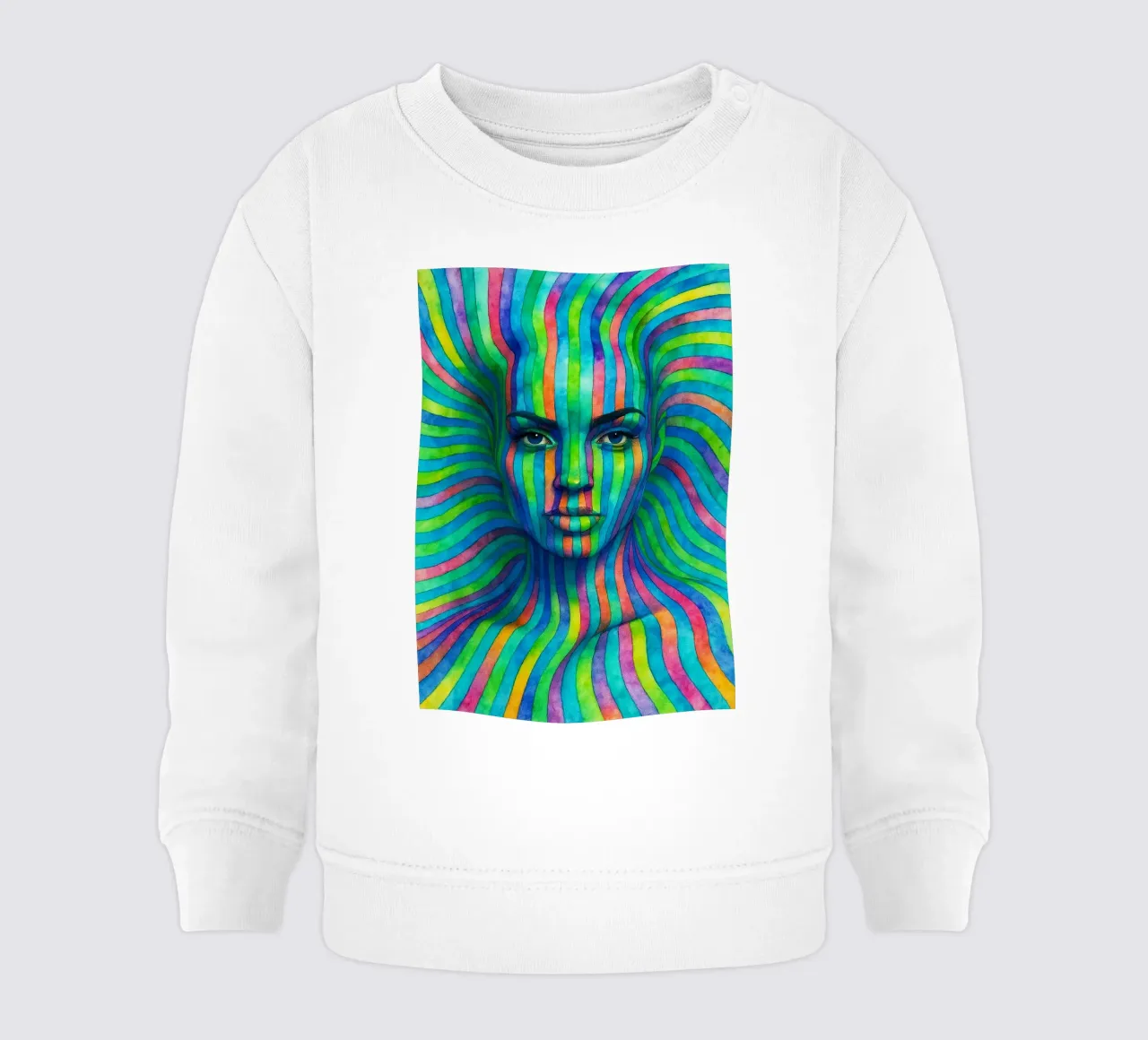 linea geometrica astratta del viso delle donne felpa neonato da arkhanz