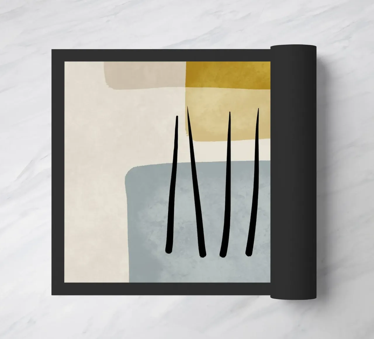 Modern abstract organic shapes and lines in pastel shades zerbino da Imaginative