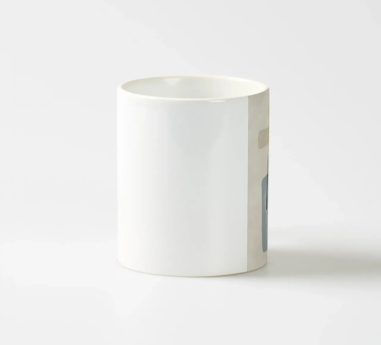 Modern abstract organic shapes and lines in pastel shades tazza in ceramica da Imaginative