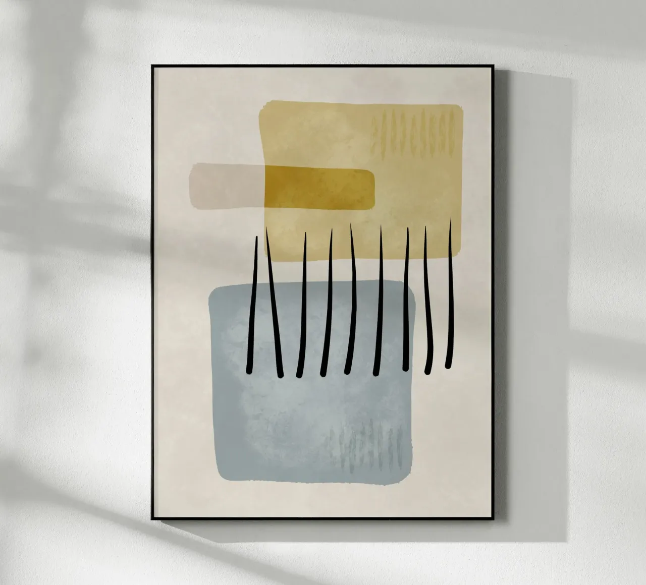Modern abstract organic shapes and lines in pastel shades plexiglass da Imaginative