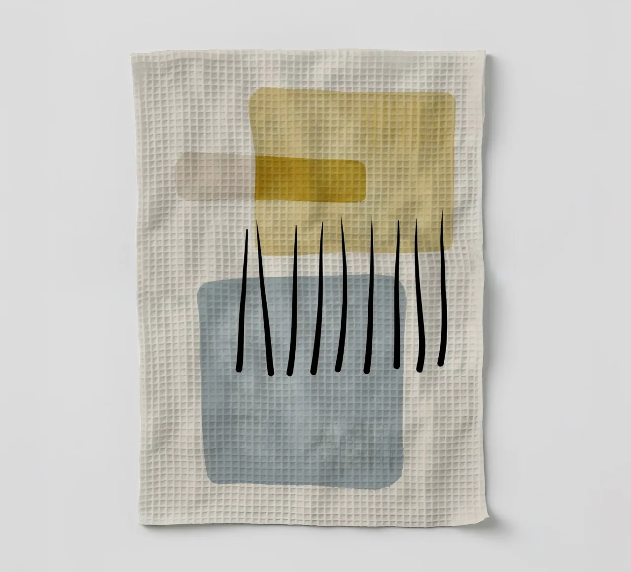 Modern abstract organic shapes and lines in pastel shades canovaccio da cucina da Imaginative