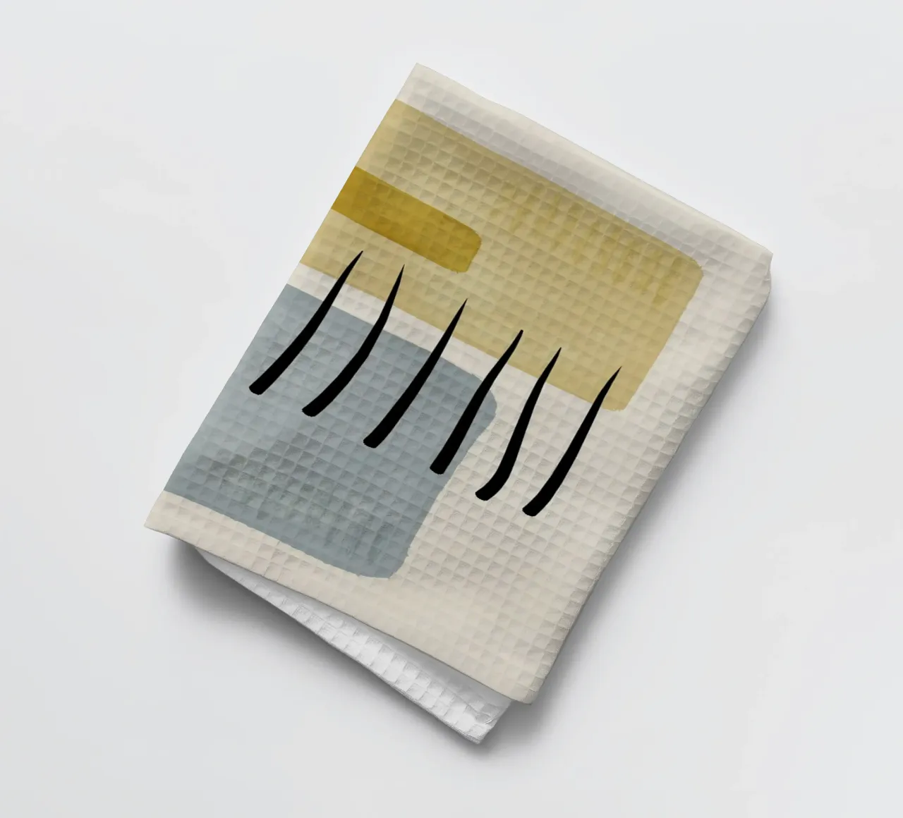 Modern abstract organic shapes and lines in pastel shades canovaccio da cucina da Imaginative