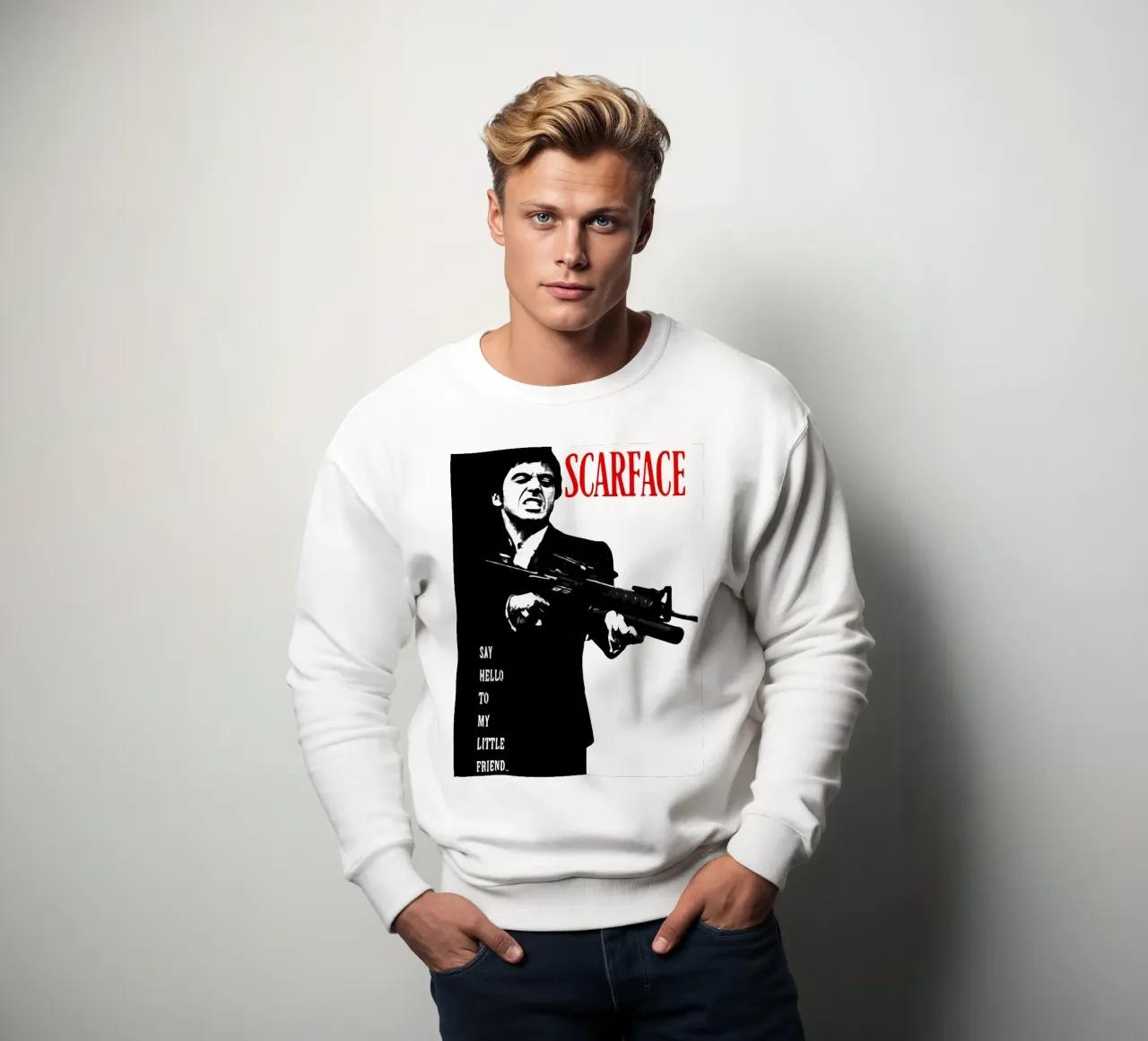 Scarface Say Hello To My Little Friend sweatshirt by ontoseno